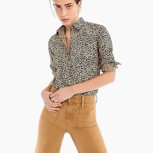 J. Crew Slim Leopard Button Down Shirt 2